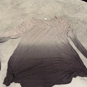 Hollister Women's Gray Ombre Long Sleeve Tunic